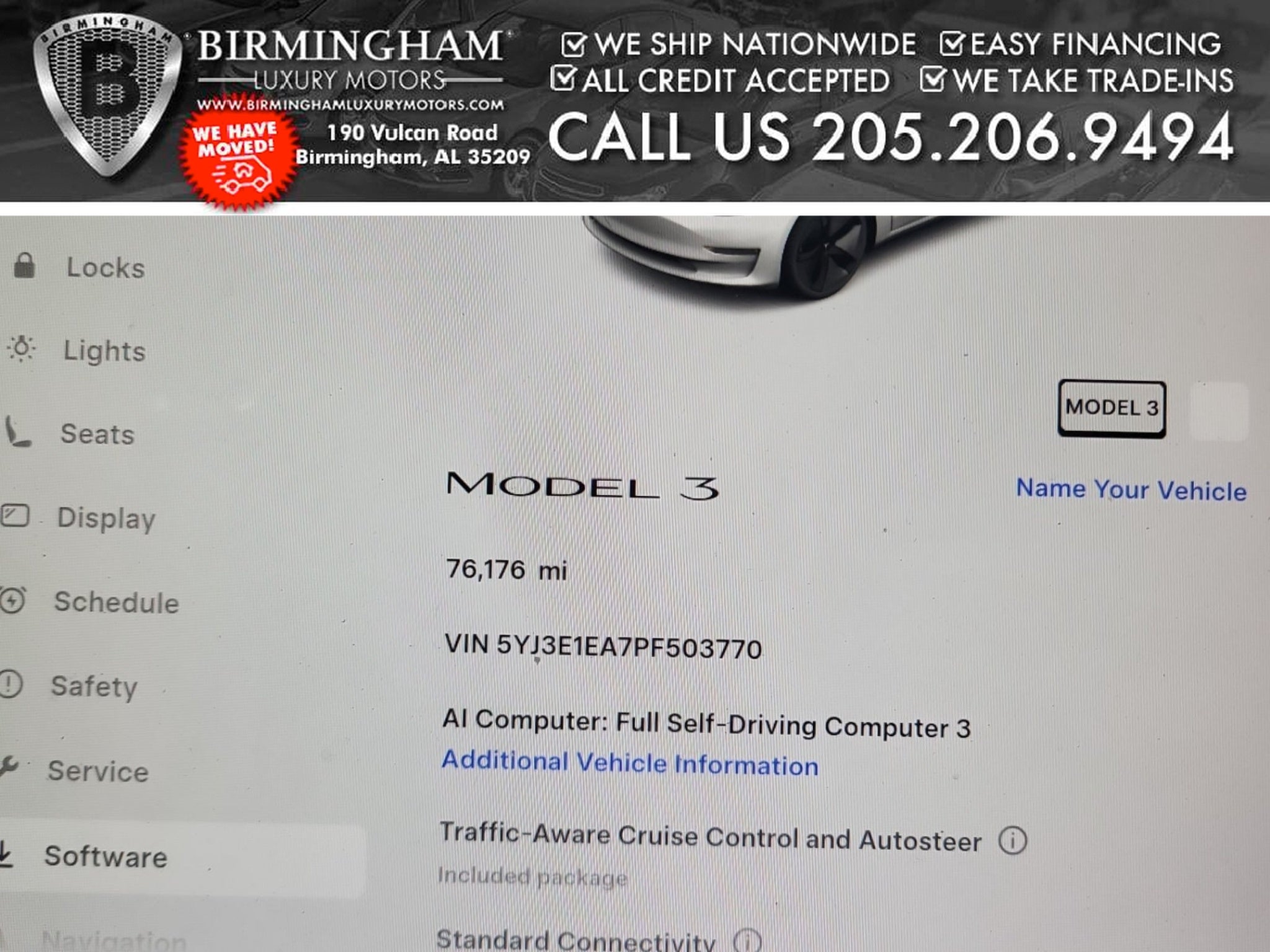 tesla model 3 2023 5YJ3E1EA7PF503770 image tesla model 3 2023 5YJ3E1EA7PF503770 image